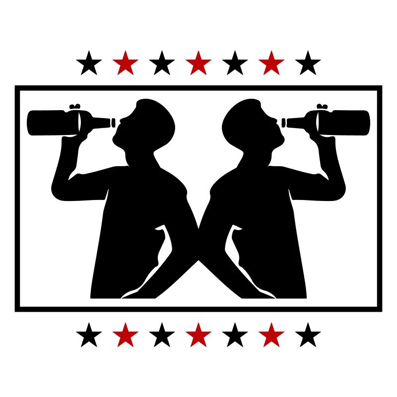 Trinker Bier Silhouette