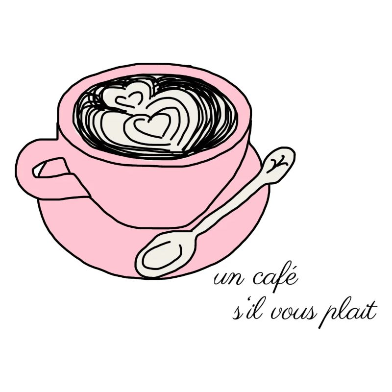 Ein Kaffee, bitte. Rosa