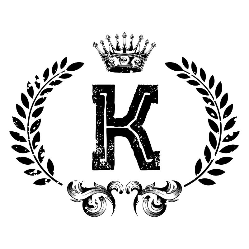 K Buchstabe Kranz