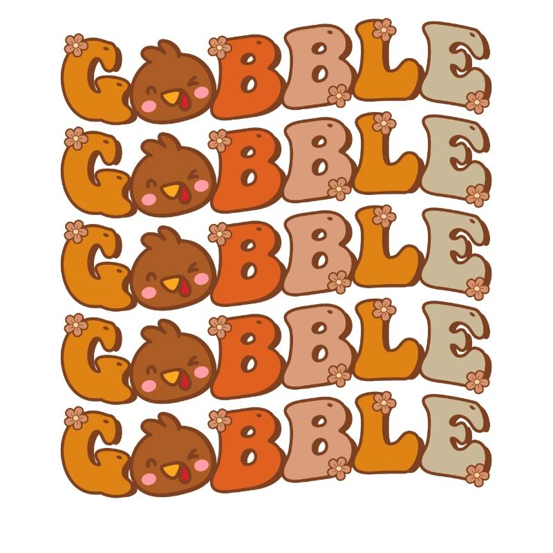Mignon Gobble Gobble Groovy Thanksgiving Dinde