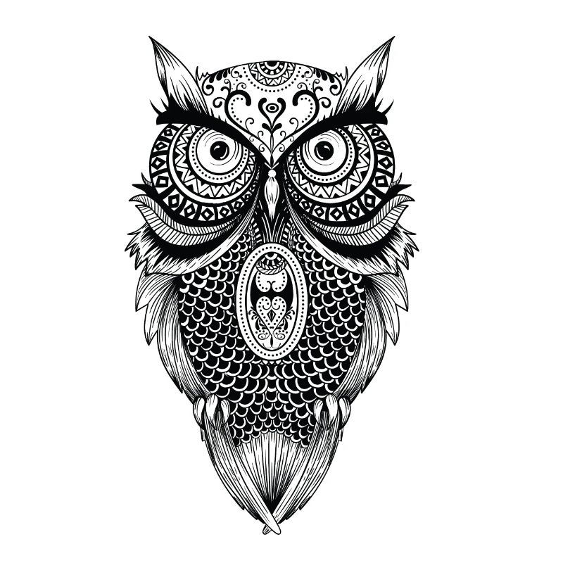 Mandala Eule