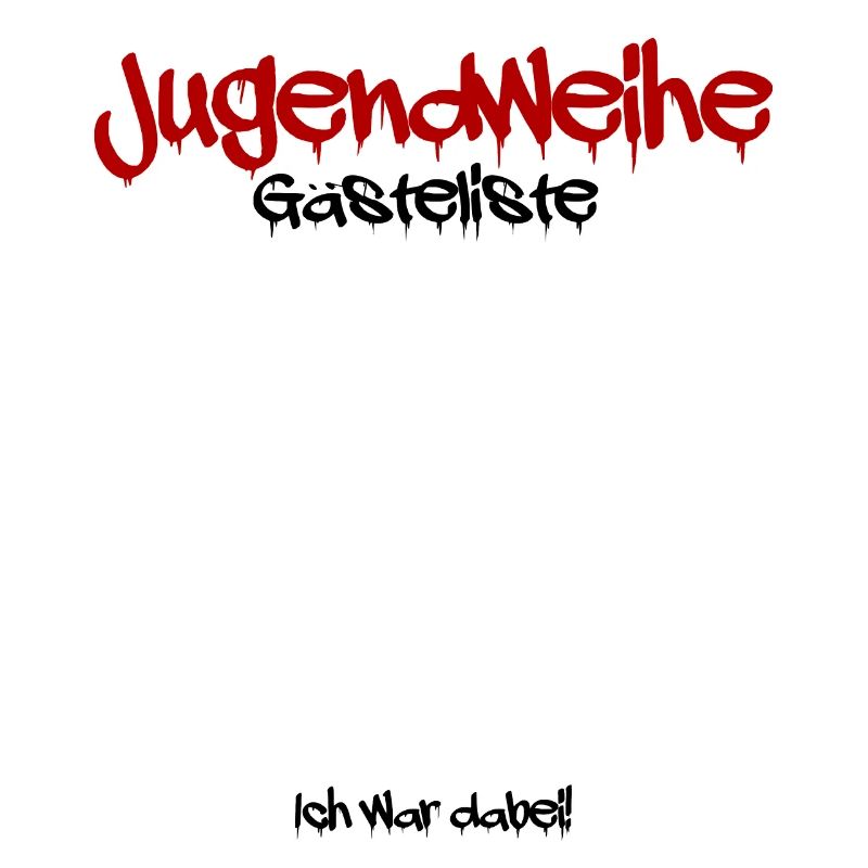 Jugendweihe Jugendliche Graffiti Geschenk