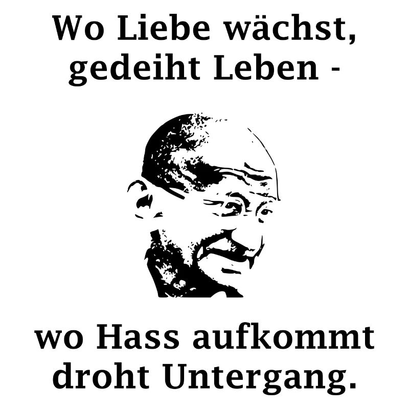 wo liebe wächst gedeiht leben schwarz