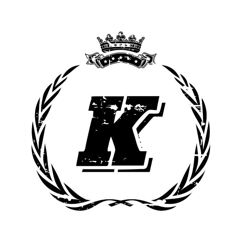 K Buchstabe Kranz