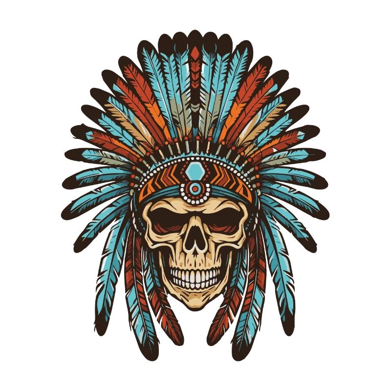 Crâne indien Apache