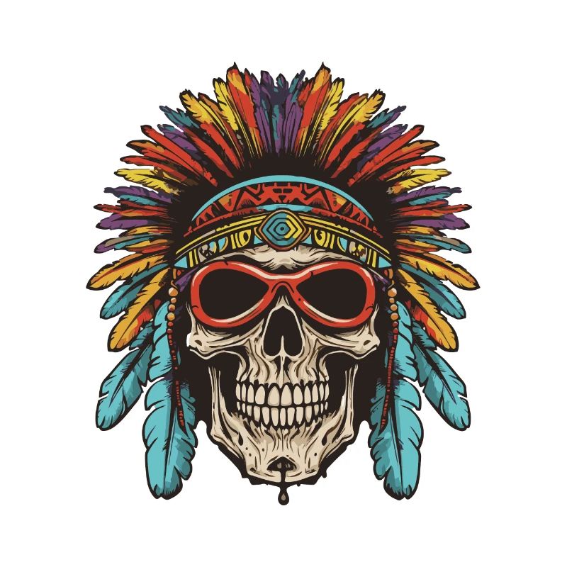 Apache Totenkopf Indianer
