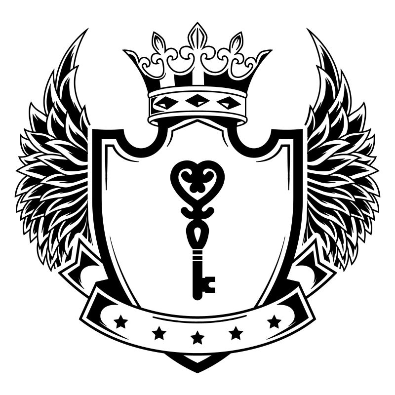 Key heart wedding