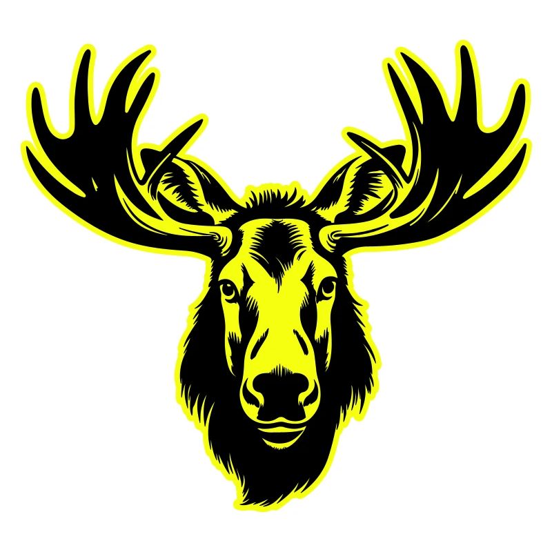 Moose Head Portrait Icon