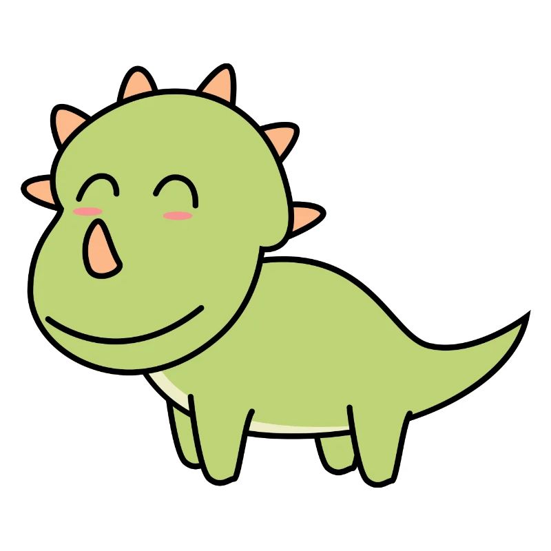 Dinosaurier triceratops Comic