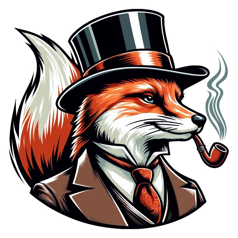 Fuchs mit Pfeife