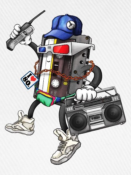 80s Retro Funky Design