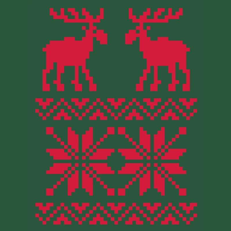 Moose Pattern Christmas Sweater