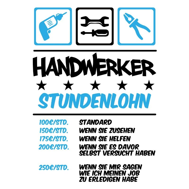 Handwerker Stundenlohn