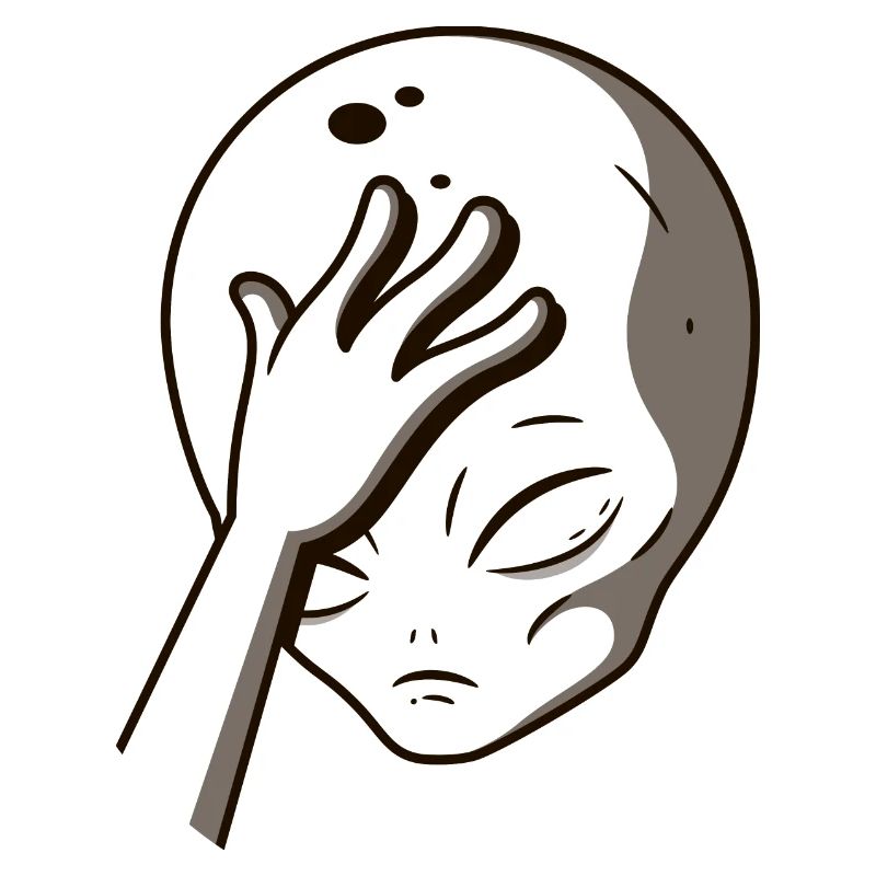 Portrait de visage étranger Facepalm