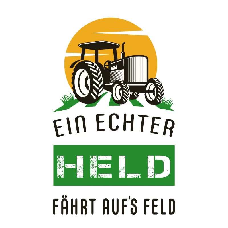 Ein echter Held fährt aufs Feld. Bauer