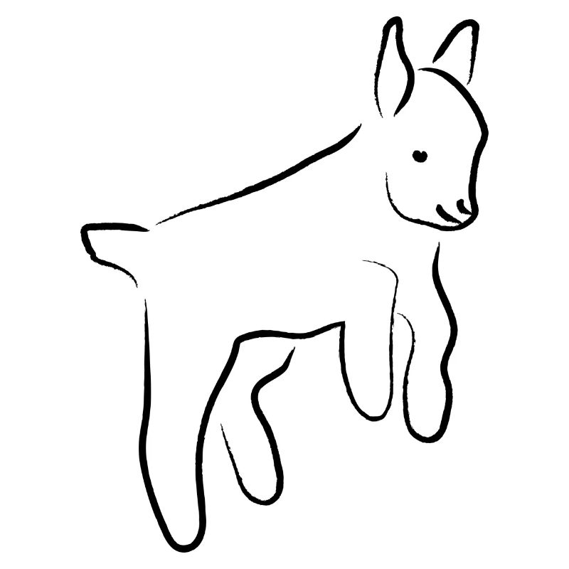 Ziege/Goat schwarz/black