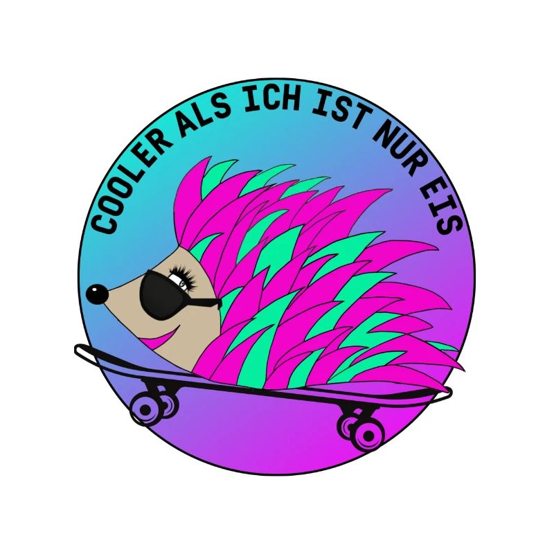 Lustiger Igel mit witziger Spruch