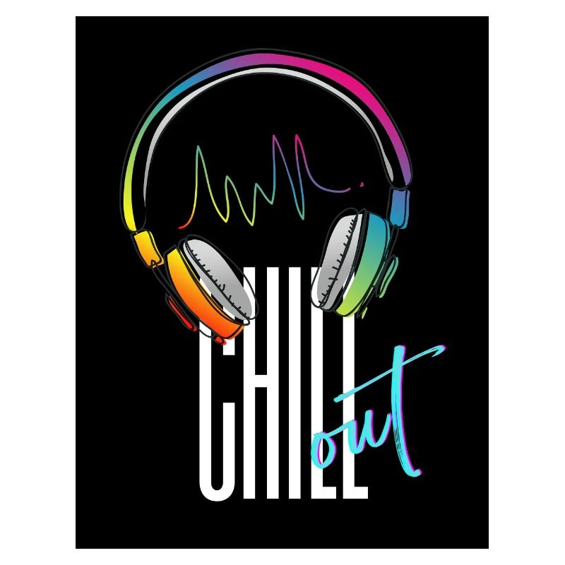 Kopfhörer Keep Calm and Chill Out - Cooles Design