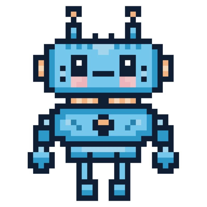 Pixel-Art-Roboter