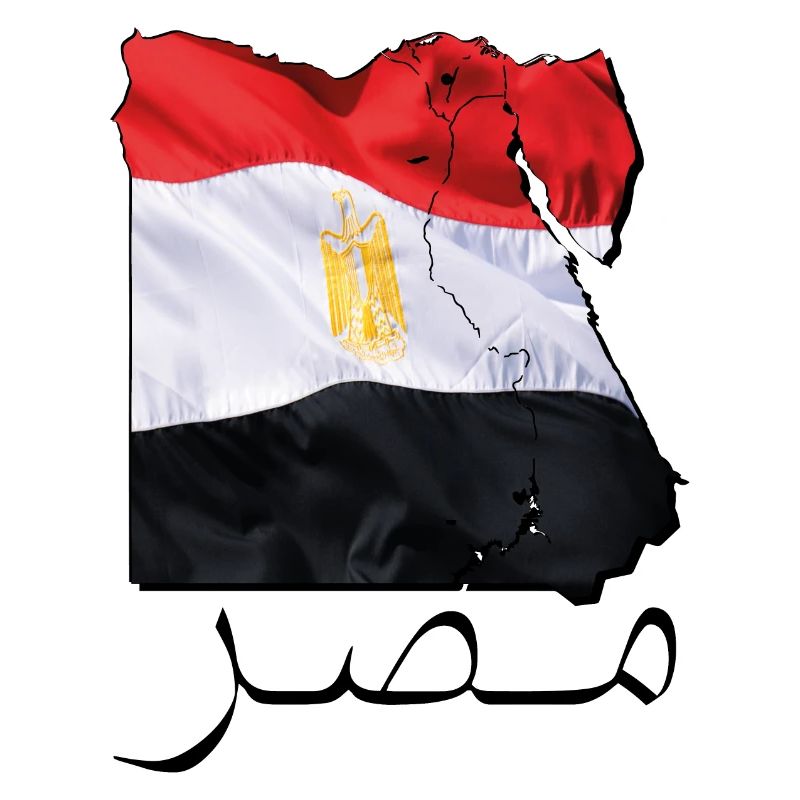 Egypt Flag in Egypt Map EC