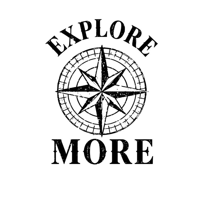 Explore More Abenteuer Kompass T-Shirt