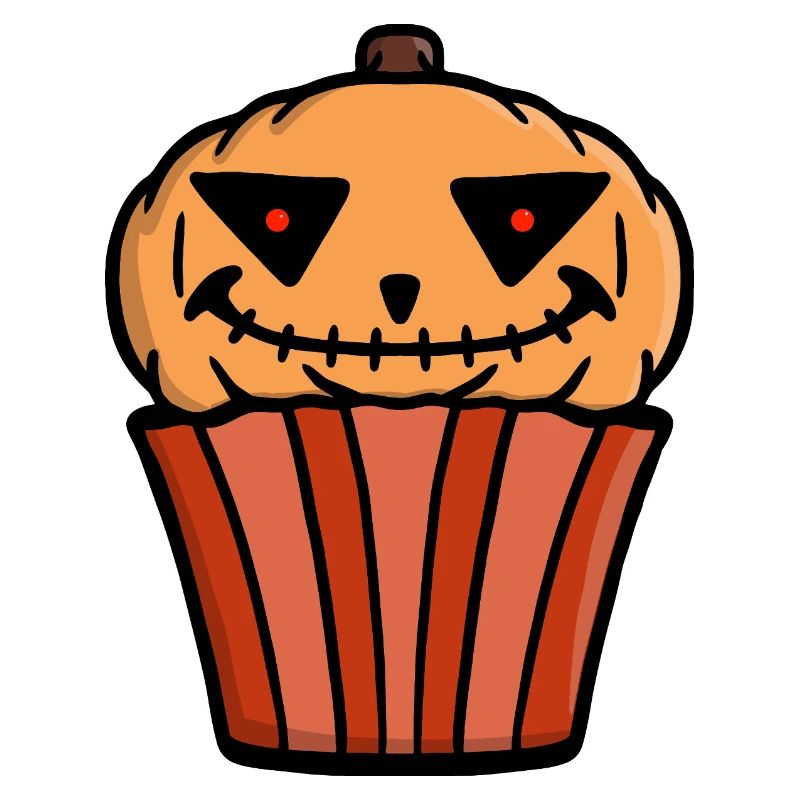 Cupcake à la citrouille Halloween