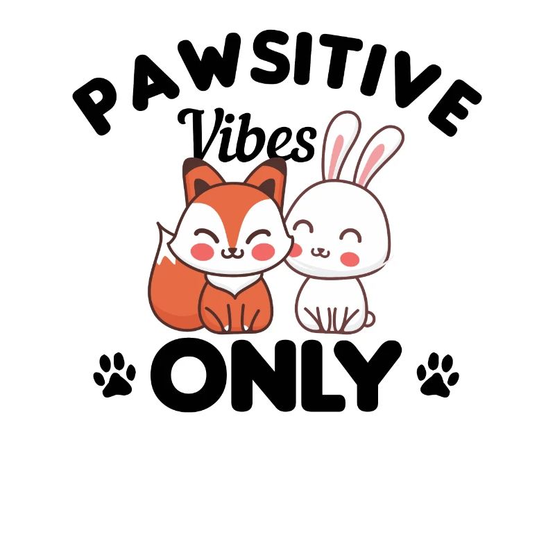 Tiere Pawsitive Vibes Nur Geschenk