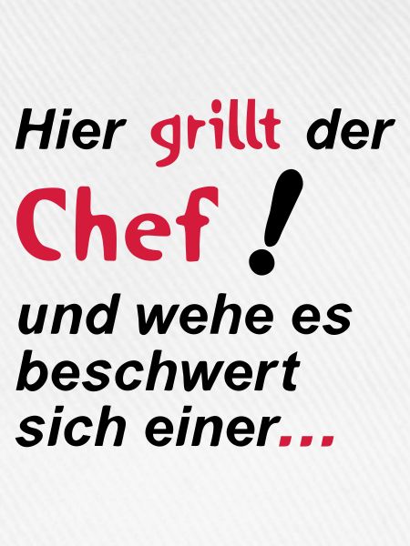 Here grilling the chef