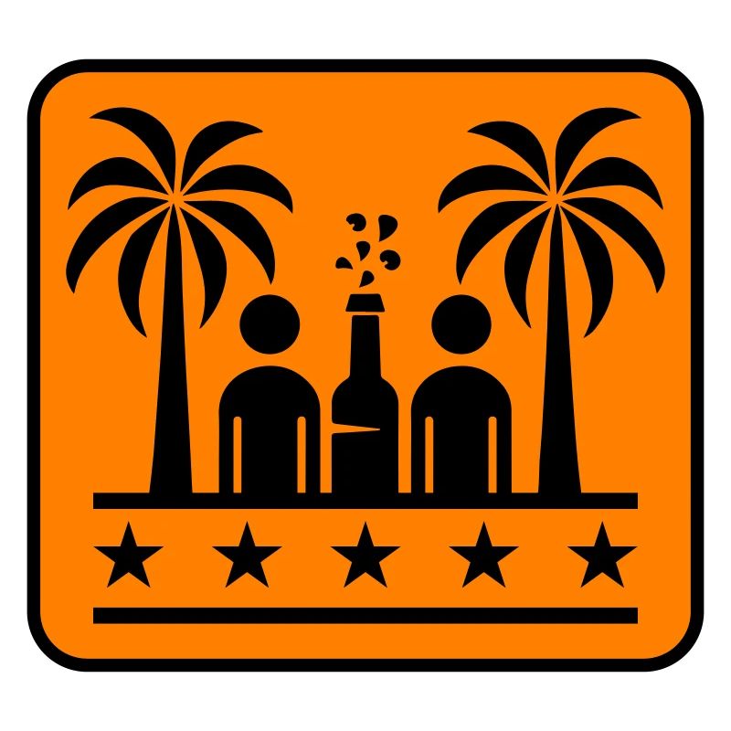 Fête sur la plage à boire