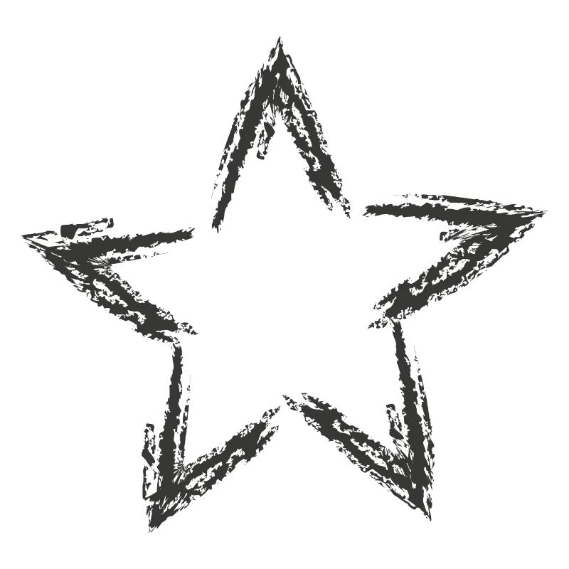 Esquisse d’astérisque étoilé
