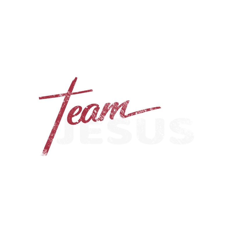 Super Jesus Team Distressed Print Tee