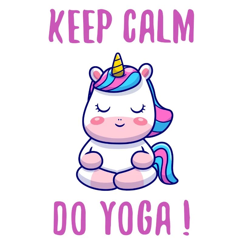KEEP CALM DO YOGA Yogi Einhorn