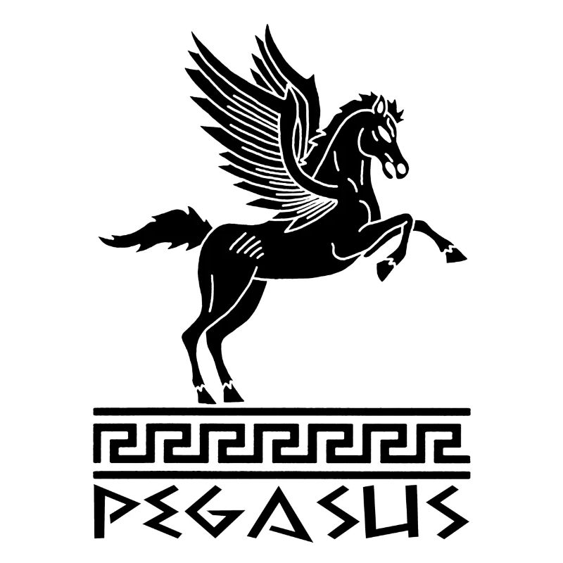 Pferd Schwarz Pegasus