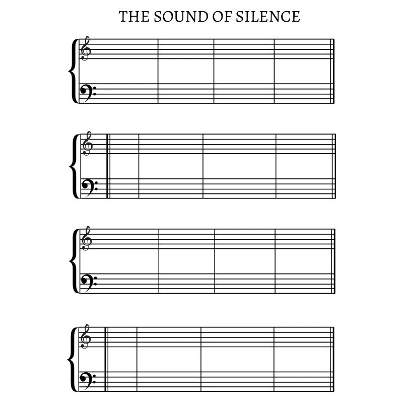 Sound Of Silence sheet music without sheet music