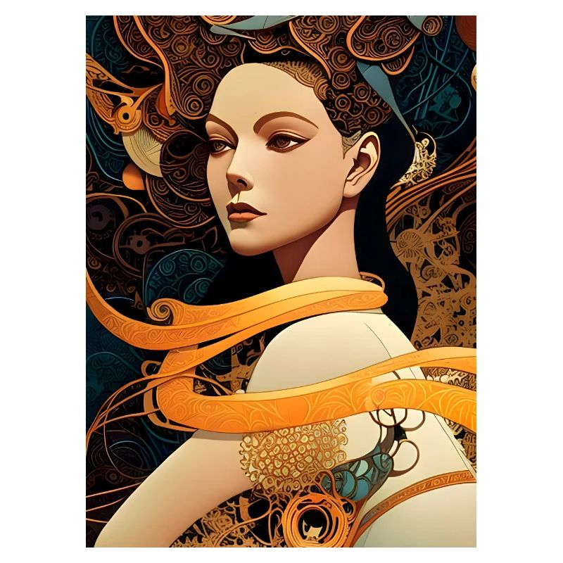 Naina - Geometrisch mechanischer Kunst Stil