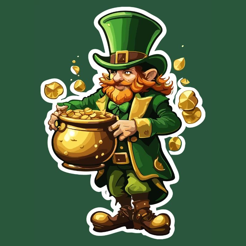 Leprechaun / Leprechaun / Vert / Gingembre / Irlande