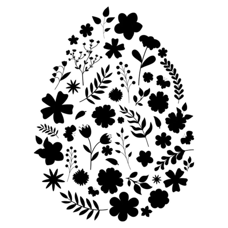 Oeuf de fleurs / citation de pâques
