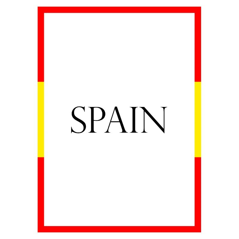 Espagne Espagne Lettrage de déclaration avec drapeau