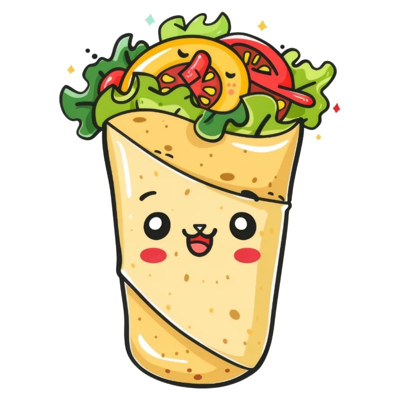 Süßes Burrito Comic