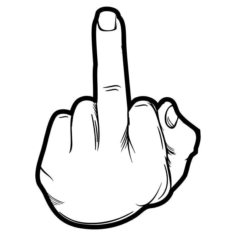 hand mittelfinger