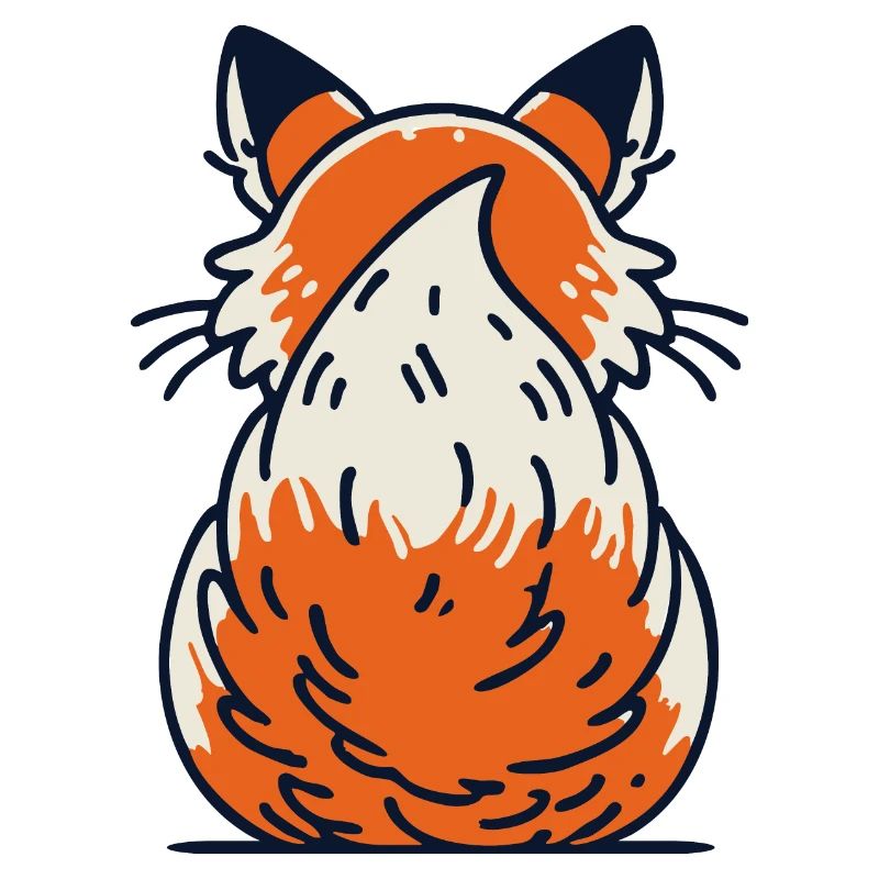Bushy tail fox tail
