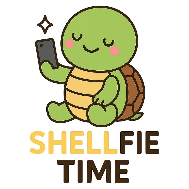 Shellfie Time – Cute Turtle Selfie