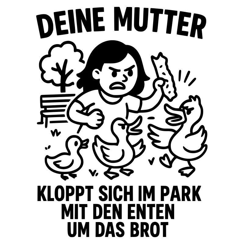 deine mutter park enten brot