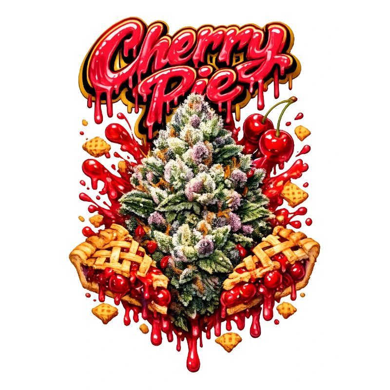 Cherry Pie Graffiti Print