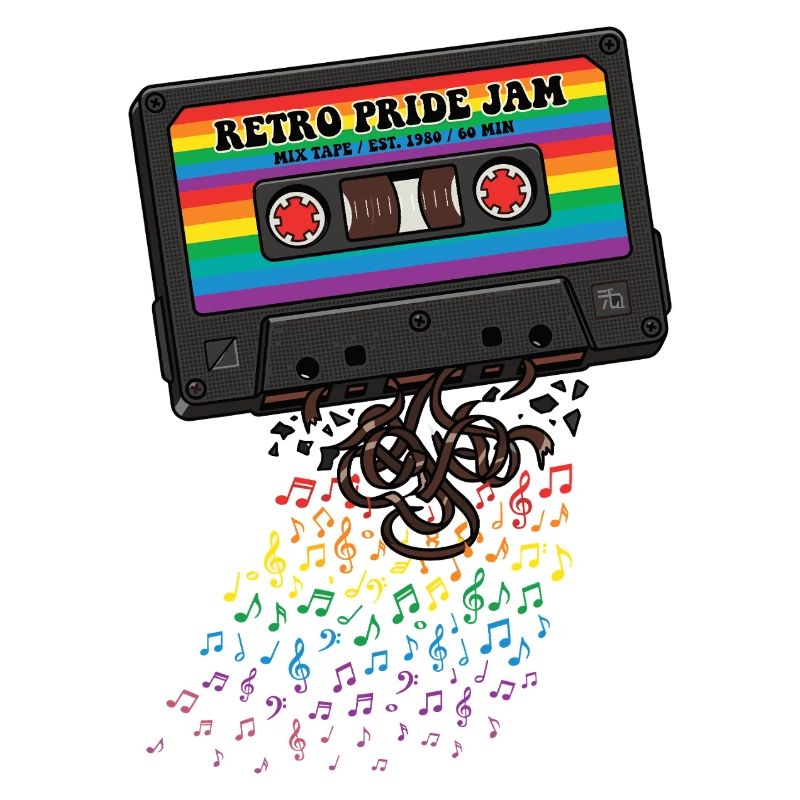 LGBT-Pride-Monat – Retro-Pride-Kassette
