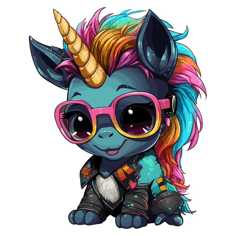 Conception de licorne Punker