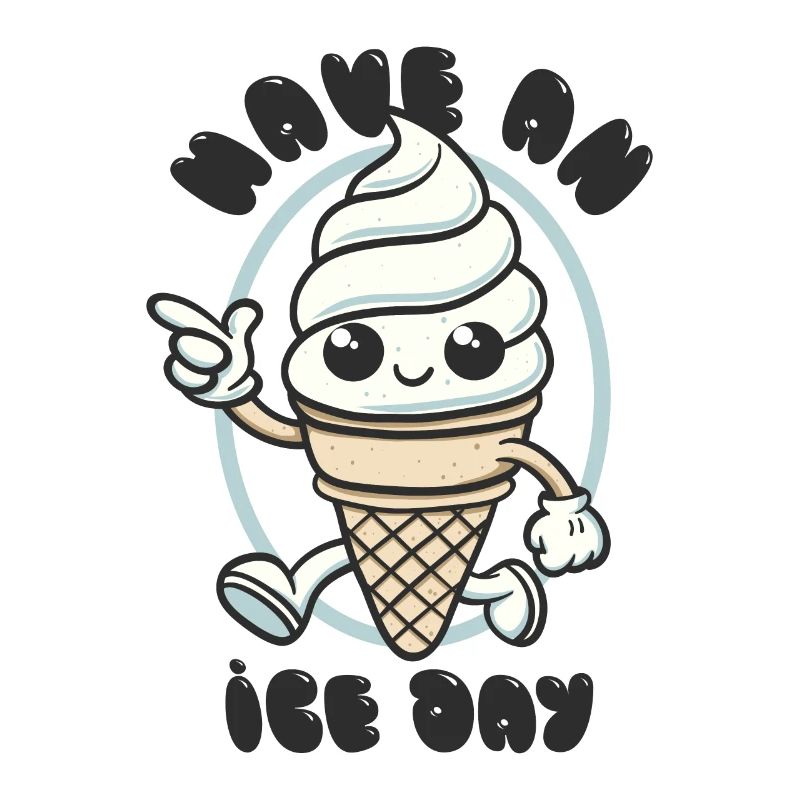 Have an Ice Day - Süßes Eiscreme Maskottchen