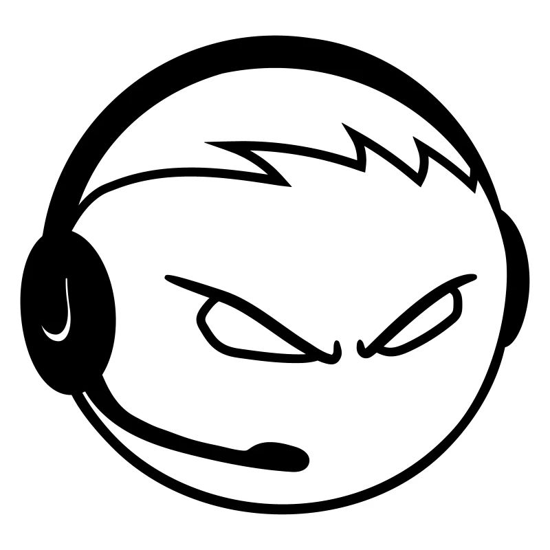 nerd gamer headset geek gamble playing computer kr