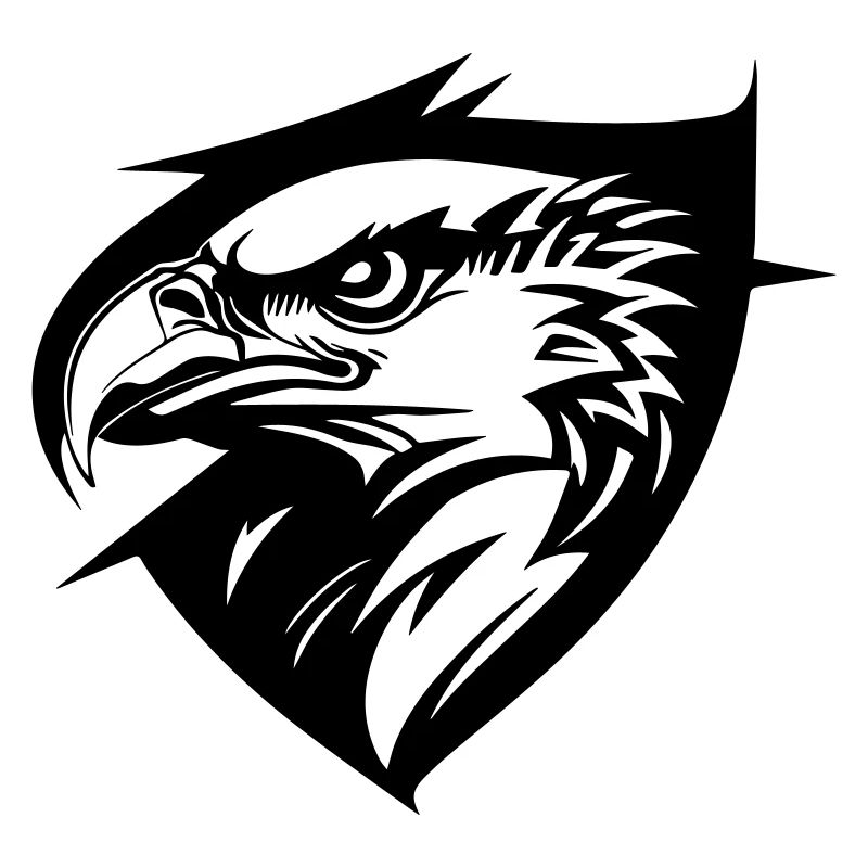 Eagle in profile
