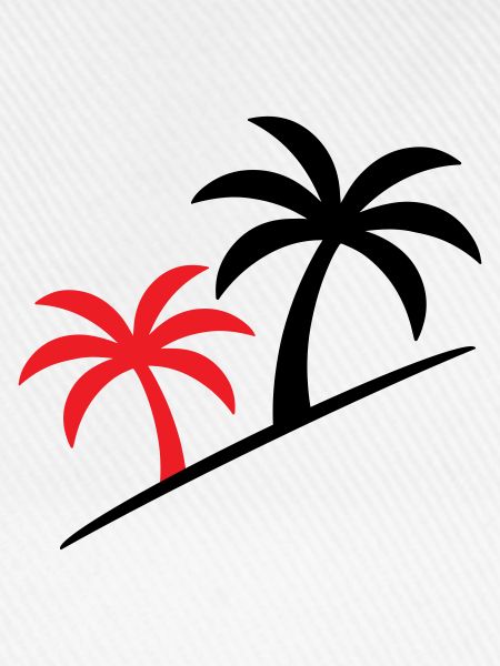 Palm Tree Symbol Beach